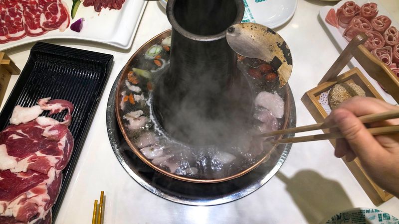 Instant-boiled Mutton Hotpot